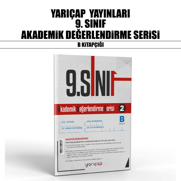 YARIÇAP 09.SINIF AKADEMİK DĞRL SERİSİ 2-B - 25-26